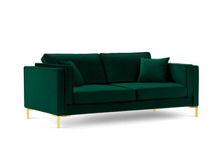 Kolmekohaline diivan Luis 3, roheline/kuldne price and information | Sofa beds and sofas | hansapost.ee