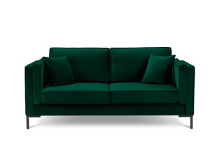 Двухместный диван Луис 2, темно-зеленый/черный цвет цена и информация | Диваны | hansapost.ee