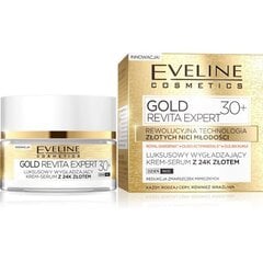 Siluv näokreem-seerum Eveline Gold Revita Expert 30+ 50 ml цена и информация | Кремы для лица | hansapost.ee