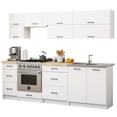 Köögimööbli komplekt Akord Oliwia G2 2,4M, valge hind ja info | Köögimööbli komplektid | hansapost.ee