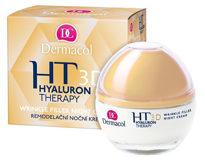Kortsudevastane niisutav öökreem Dermacol Hyaluron Therapy 3D 50 ml hind ja info | Näokreemid | hansapost.ee