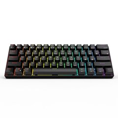 Klaviatuur Royal Kludge RK61 TKL, 60%, Hot-swap, Brown Switches, US, Must цена и информация | Клавиатура с игровой мышью 3GO COMBODRILEW2 USB ES | hansapost.ee