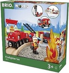 Игровой набор Железная дорога - Пожарная станция Brio Railway, 33815000 цена и информация | Игрушки для мальчиков | hansapost.ee