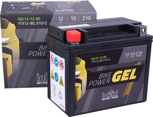 Аккумулятор для мотоциклов Intact Battery-Power GEL (YTX12-BS) 12V 10AH (c20) 210A (EN) цена и информация | intAct Автотовары | hansapost.ee