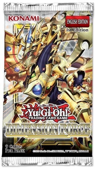 Mängukaartide lisa Yu-Gi-Oh! TCG Dimension Force Booster, ENG hind ja info | Lauamängud ja mõistatused perele | hansapost.ee