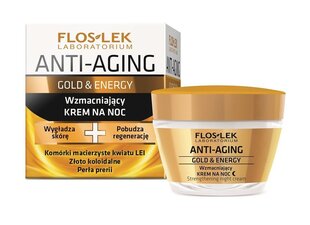 Tugevdav öökreem küpsele nahale Floslek Anti-Aging Gold & Energy 40+ 50 ml hind ja info | Floslek Näohooldus | hansapost.ee