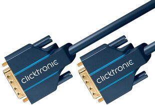 Clicktronic, DVI-D Dual Link, 7.5 m hind ja info | Juhtmed ja kaablid | hansapost.ee