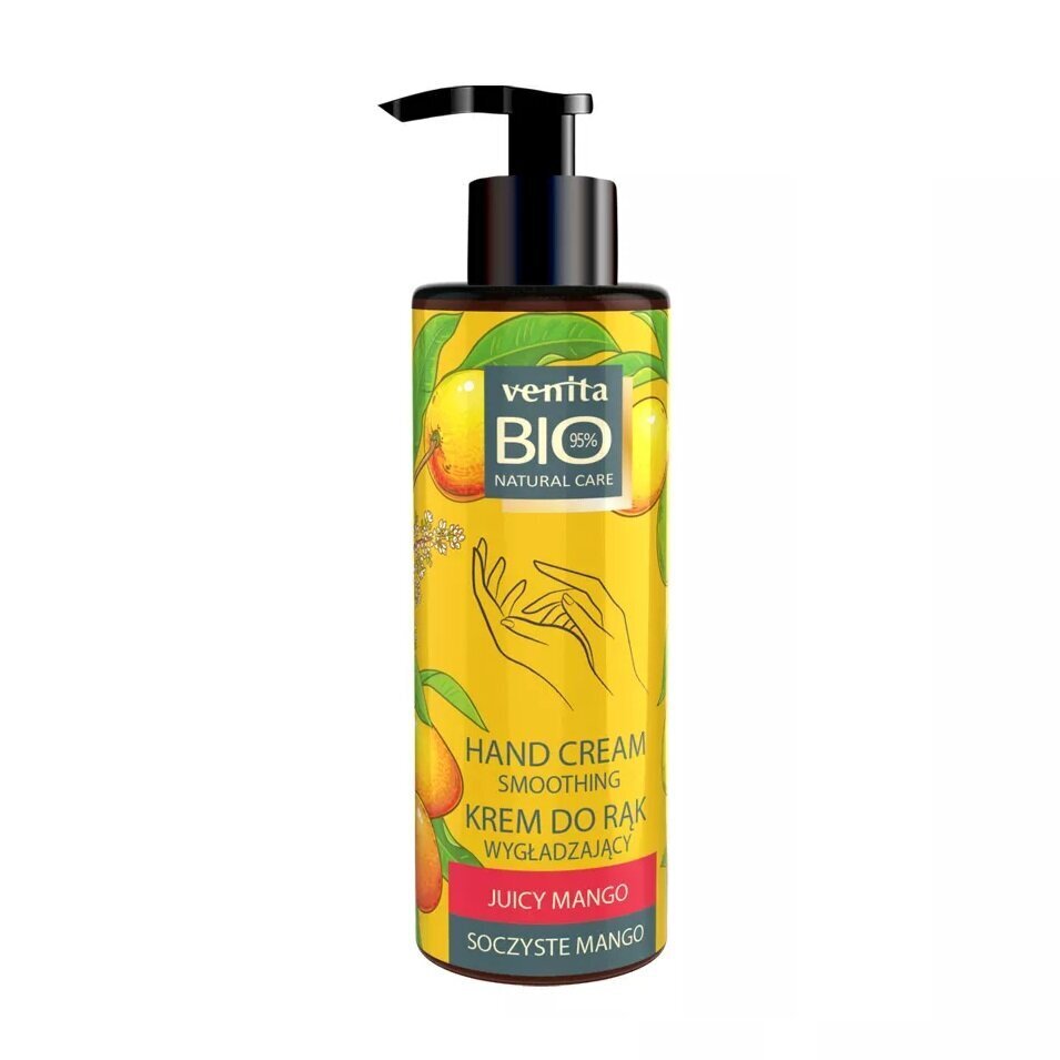 Siluv kätekreem Venita Bio Natural Care Hand Cream Juicy Mango, 100ml цена и информация | Kehakreemid, kehaõlid ja losjoonid | hansapost.ee