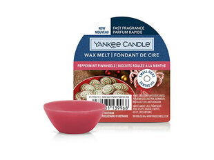 Lõhnavaha Yankee Candle Peppermint Pinwheel Wax Melt, 22 g hind ja info | Küünlad, küünlajalad | hansapost.ee