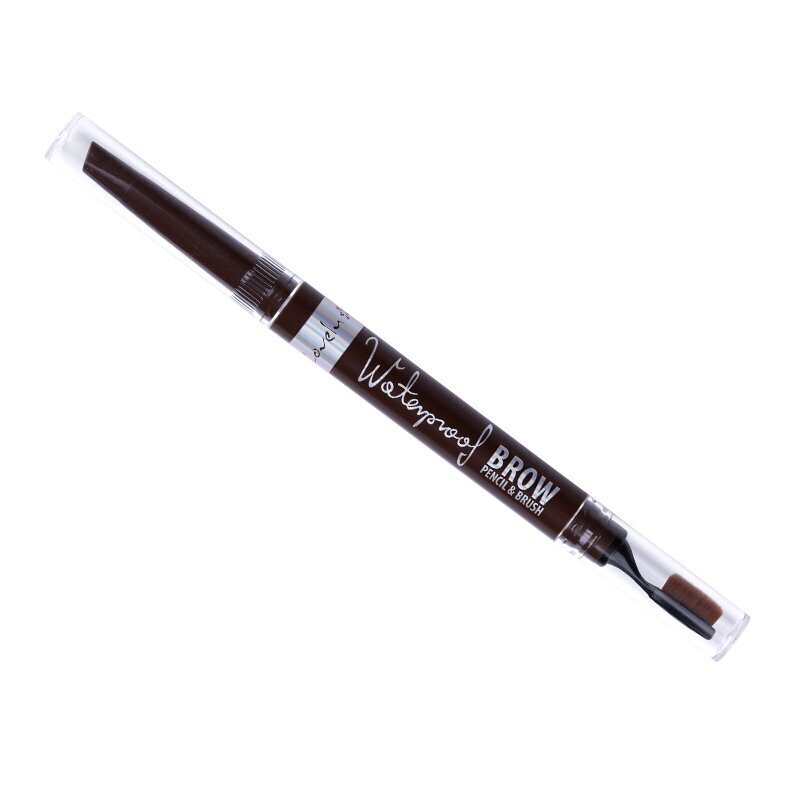 Kulmupliiats Lovely Waterproof brow pencil 2in1, 02, 1 tk цена и информация | Kulmupliiatsid, -puudrid ja -värvid | hansapost.ee