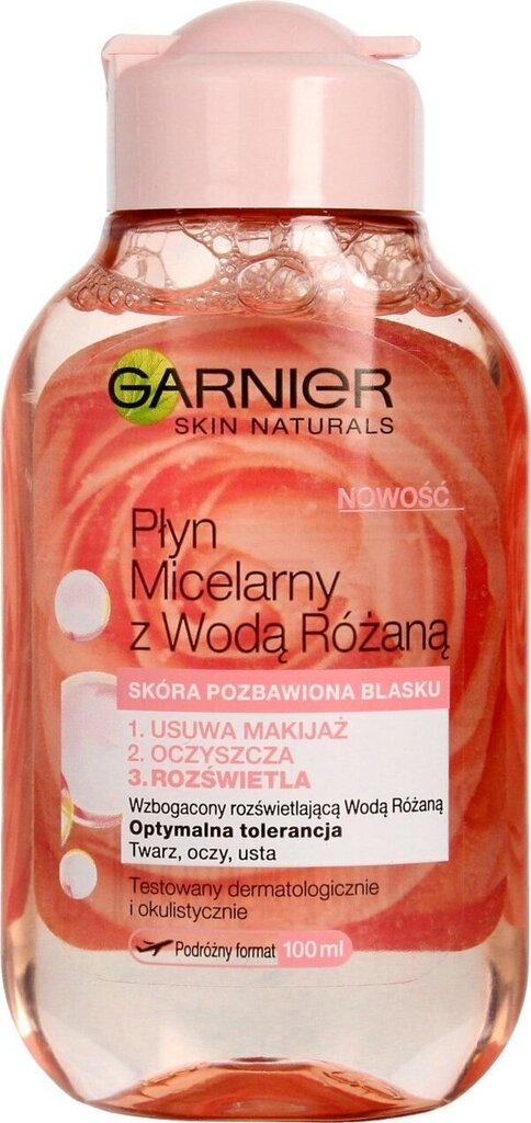 Mitsellaarvesi roosiveega Garnier Skin Naturals, 100 ml цена и информация | Näopuhastusvahendid | hansapost.ee