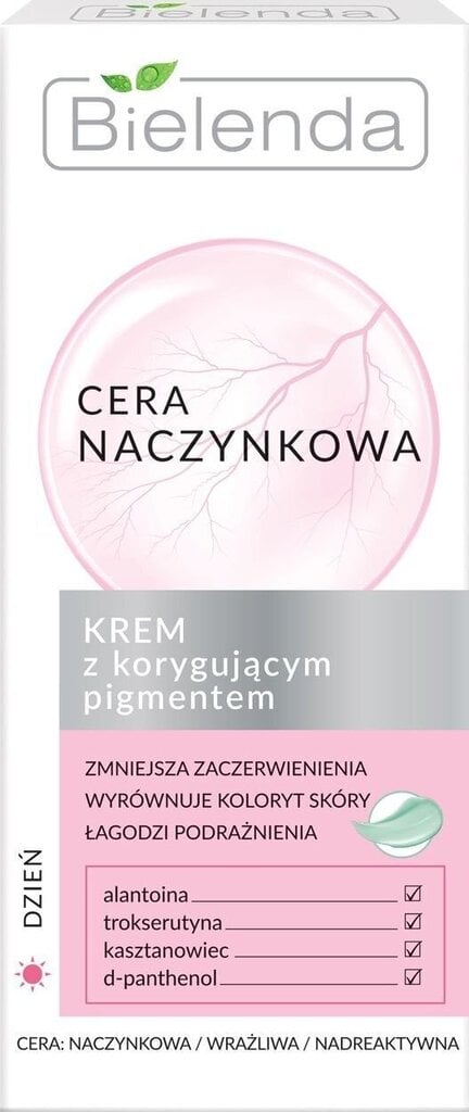 Näokreem kuperoossele nahale Bielenda Couperose Sensitive Skin Cream With Corrective Pigment, 50ml цена и информация | Näokreemid | hansapost.ee