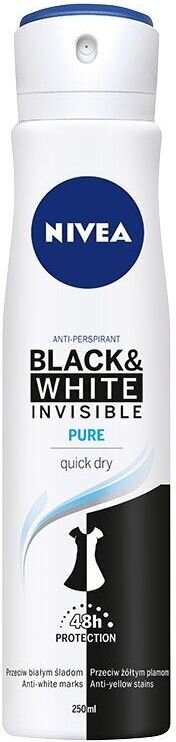 Pihustav deodorant Nivea Invisible pure, 250 ml hind ja info | Deodorandid | hansapost.ee