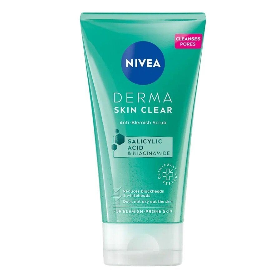 Koorija naha ebatäiuslikkuse vastu Nivea Derma Skin Clear, 150ml hind ja info | Näopuhastusvahendid | hansapost.ee