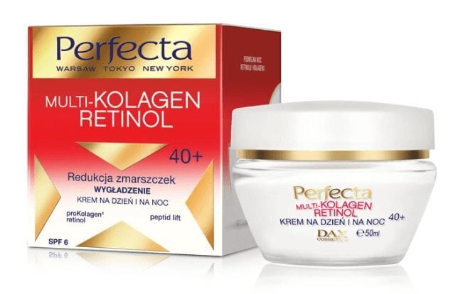 Kortsudevastane päeva- ja öökreem Perfecta Multi-Kolagen Retinol 40+ SPF6 50 ml hind ja info | Näokreemid | hansapost.ee