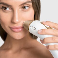 Braun IPL Silk Expert Pro 5 Устройство для удаления волос Женщины/мужчины, постоянно видимое удаление волос, с сумкой, альтернатива лазерному удалению волос, подарок для женщин, PL5140, белый/золото цена и информация | Эпиляторы | hansapost.ee