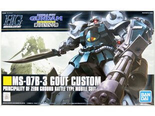 Bandai - HGUC MS-07B-3 Gouf Custom Principality of Zeon Ground Battle Type Mobile Suit, 1/144, 59165 hind ja info | Klotsid ja konstruktorid | hansapost.ee