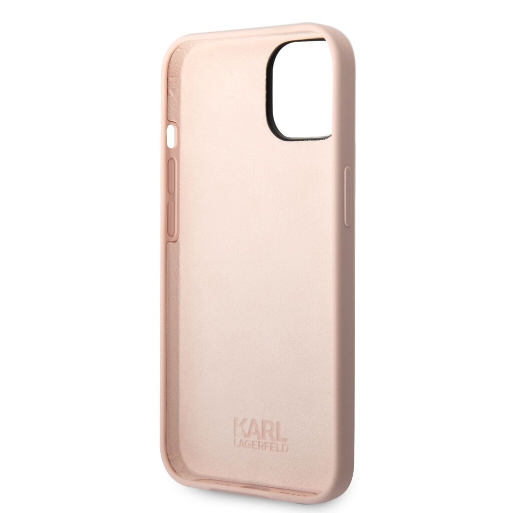 Karl Lagerfeld Liquid Silicone Ikonik NFT Case for iPhone 14 Pink hind ja info | Telefonide kaitsekaaned ja -ümbrised | hansapost.ee