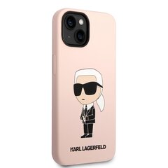 Karl Lagerfeld Liquid Silicone Ikonik NFT Case for iPhone 14 Pink цена и информация | Чехлы для телефонов | hansapost.ee