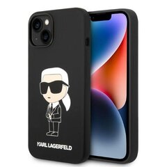 Karl Lagerfeld KLHMP14SSNIKBCK iPhone 14 6,1" hardcase czarny|black Silicone Ikonik Magsafe hind ja info | Telefonide kaitsekaaned ja -ümbrised | hansapost.ee