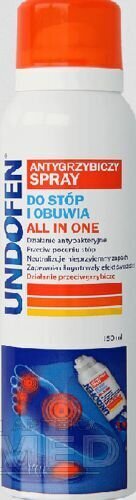 Pihustatav toode jalgadele ja jalatsitele Undofen, 150 ml hind ja info | Deodorandid | hansapost.ee