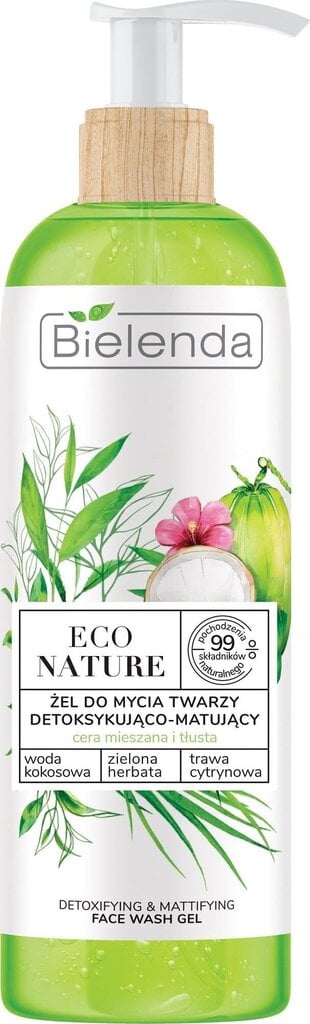 Näopesuvahend Bielenda Eco Nature kookosvesi ja roheline tee ja sidrunhein, 200 g hind ja info | Näopuhastusvahendid | hansapost.ee