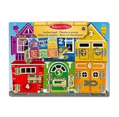 Деревянная доска с задвижками Melissa&Doug Latches Board Art.13785 цена и информация | Игрушки для малышей | hansapost.ee