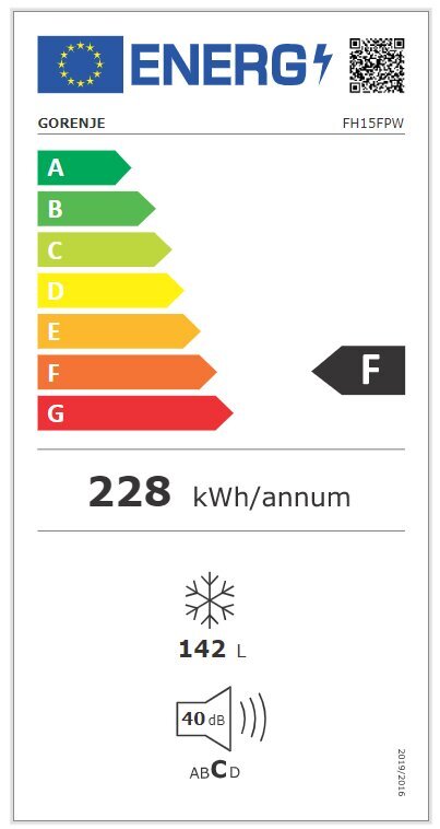 Gorenje FH15FPW цена и информация | Sügavkülmikud, külmakirstud | hansapost.ee