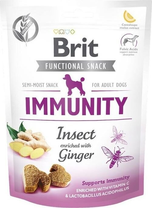 Brit Care Functional Immunity närimismaius koertele 150g цена и информация | Koerte maiused | hansapost.ee