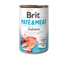Brit Care Salmon Paté & Meat konserv koertele 400g hind ja info | Koerakonservid | hansapost.ee