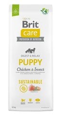 Brit Care Sustainable Puppy Chicken&Insect koeratoit 12kg price and information | Dry dog food and crisps | hansapost.ee