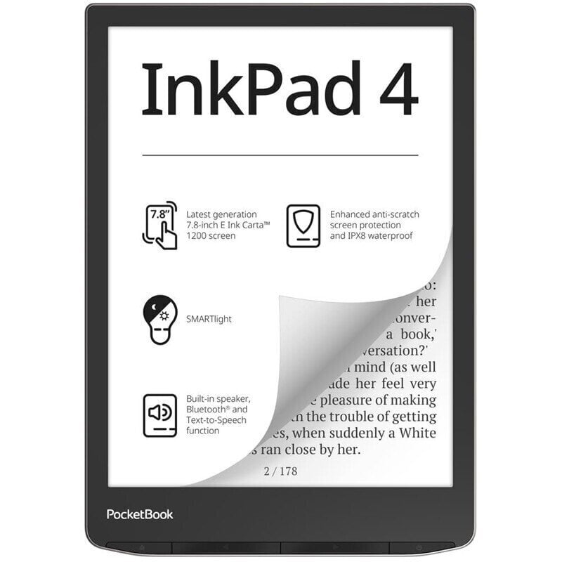 PocketBook InkPad 4 PB743G-U-WW цена и информация | E-lugerid | hansapost.ee