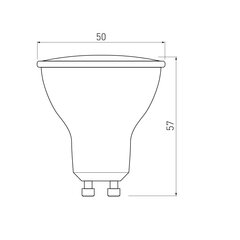 LED GU10 pirn 4,9 W, 230 V, 3000 K, 410 lm, 120° hind ja info | Lambipirnid ja LED-pirnid | hansapost.ee