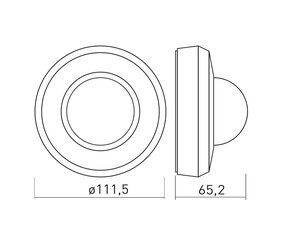 Датчик движения GTV CR-19, макс. 1000 Вт макс. 20 м IP44 цена и информация | Датчики | hansapost.ee