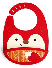 Силиконовый нагрудник Skip Hop Zoo Fox цена и информация | Слюнявчики | hansapost.ee