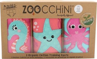 Aluspüksid Zoocchini Ocean Gals, 3-4 eluaastat, 3 paari hind ja info | Mähkmed, riidest mähkmed | hansapost.ee