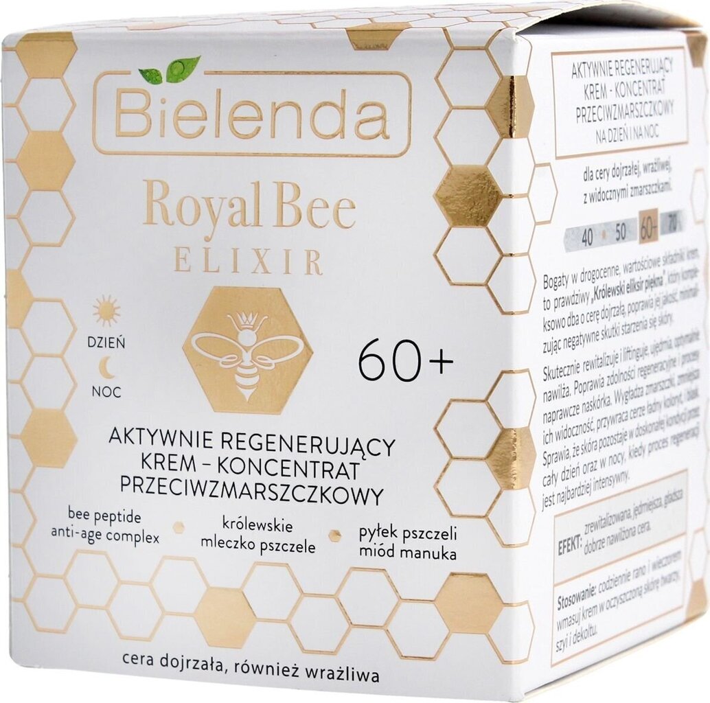 Kortsudevastane näokreem Bielenda Royal Bee Eliksir 60+, 50 ml цена и информация | Näokreemid | hansapost.ee