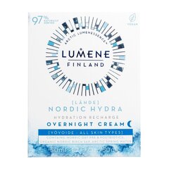 Ночной крем для лица Lumene Lähde Hydration Recharge, 50 мл цена и информация | Кремы для лица | hansapost.ee