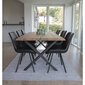 2-tooliga komplekt House Nordic Memphis, must цена и информация | Köögitoolid, söögitoolid | hansapost.ee