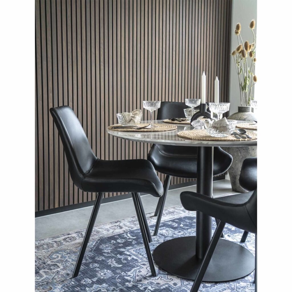 2-tooliga komplekt House Nordic Memphis, must hind ja info | Köögitoolid, söögitoolid | hansapost.ee