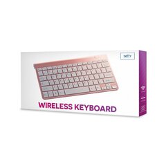 Setty wireless keyboard rose gold цена и информация | Клавиатура с игровой мышью 3GO COMBODRILEW2 USB ES | hansapost.ee