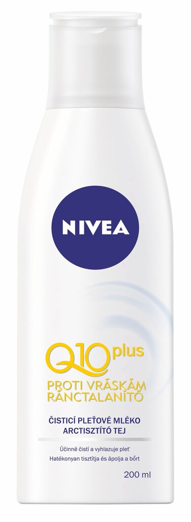 Nivea Q10 Plus puhastuspiim 200 ml цена и информация | Kehakreemid, kehaõlid ja losjoonid | hansapost.ee