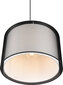 Trio ripplaelamp Burton 45cm, E27, matt must цена и информация | Rippvalgustid | hansapost.ee