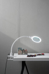 Airam laualamp Loop Clip 3D LED, valge, USB цена и информация | Настольные лампы | hansapost.ee