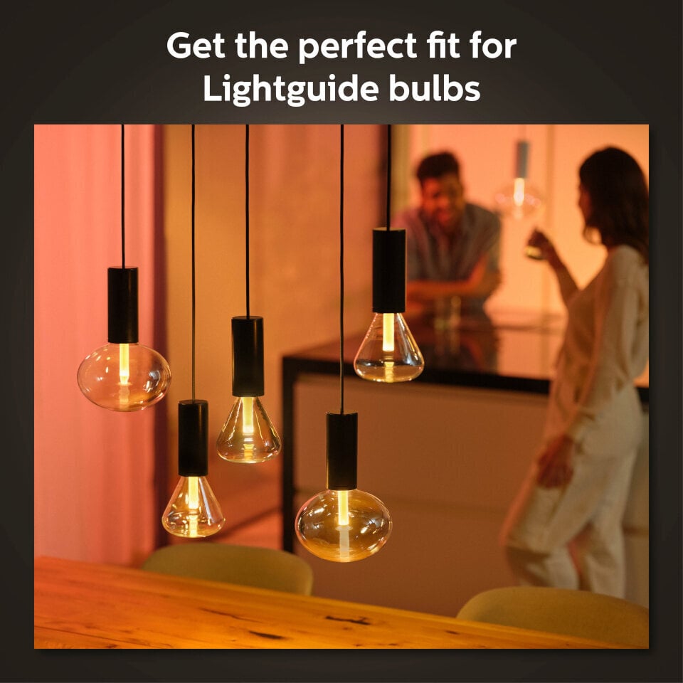 Philips Hue ripplaelamp Philips Lightguide Cord valgusti riputusjuhe, must, E27 цена и информация | Rippvalgustid | hansapost.ee