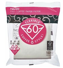 Hario V60 Coffee Paper Filter 02 filterpaber, 100 tk. hind ja info | Teekannud, kohvikannud, veekeedukannud | hansapost.ee