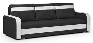 Трехместный диван Condi, черный/белый цвет цена и информация | Диваны | hansapost.ee