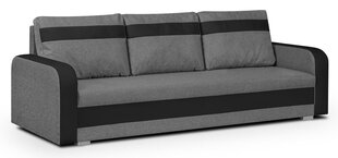 Трехместный диван Condi, серый/черный цвет цена и информация | Диваны | hansapost.ee