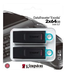 Kingston DataTraveler Exodia M Black/Blue hind ja info | Mälupulgad | hansapost.ee