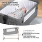 Voodi Kinderkraft Neste Grow, light grey full wood hind ja info | Reisivoodid | hansapost.ee